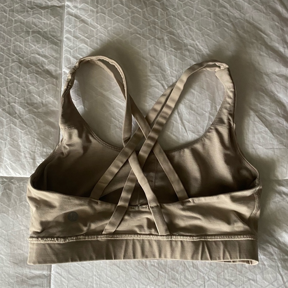 Lululemon bra size 6 tan